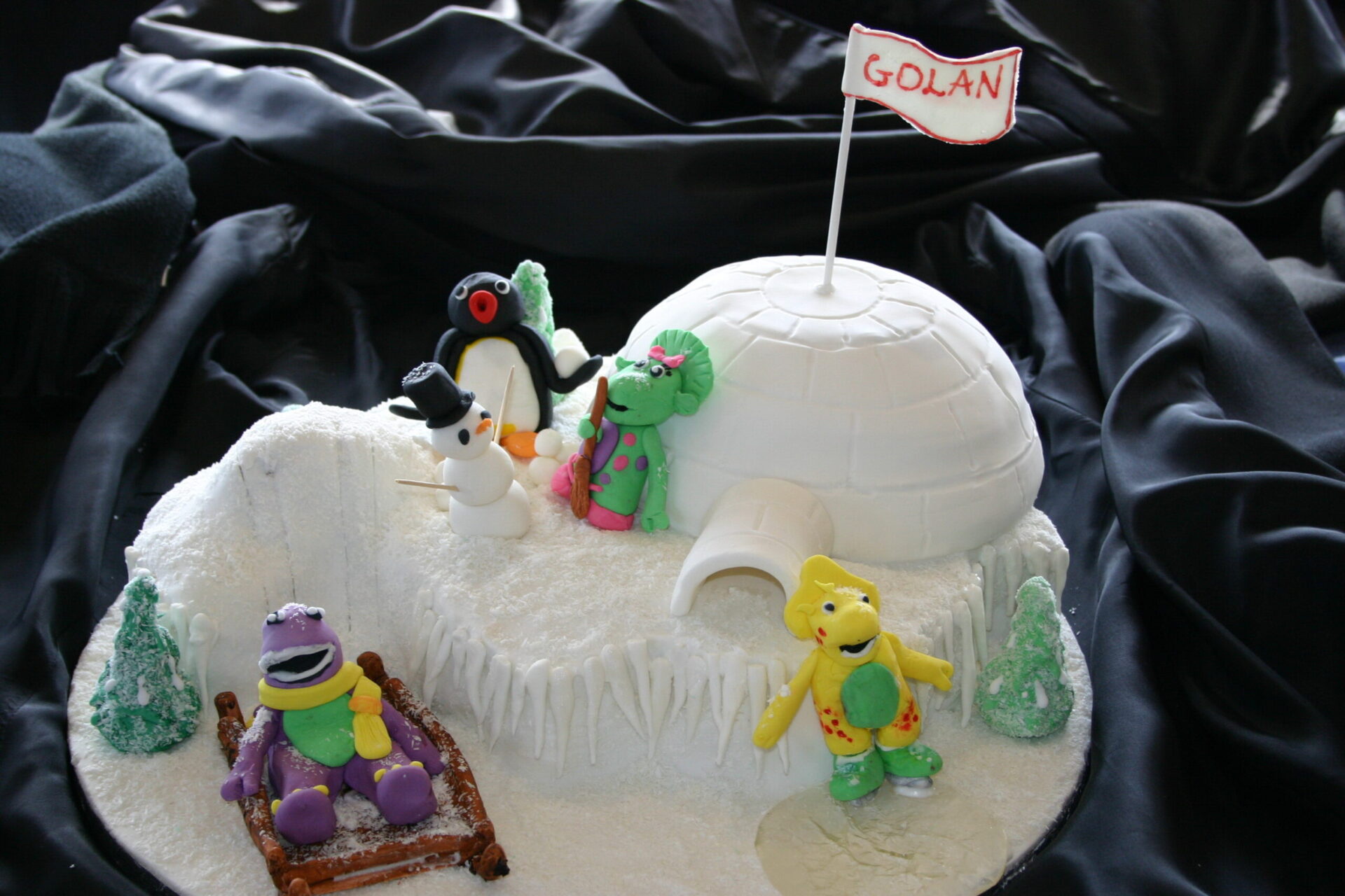 Birthday Barney and Friends Cake | Gift Abu Dhabi Online