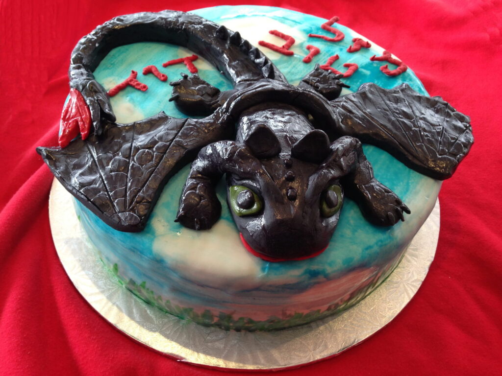 BC4034 - how to train your dragon cake | A 4th birthday cake… | Flickr