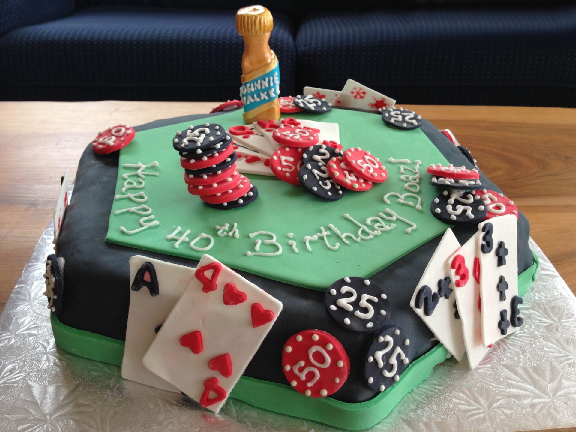 Poker Themed Cake | I donated this cake to an event that was… | Flickr