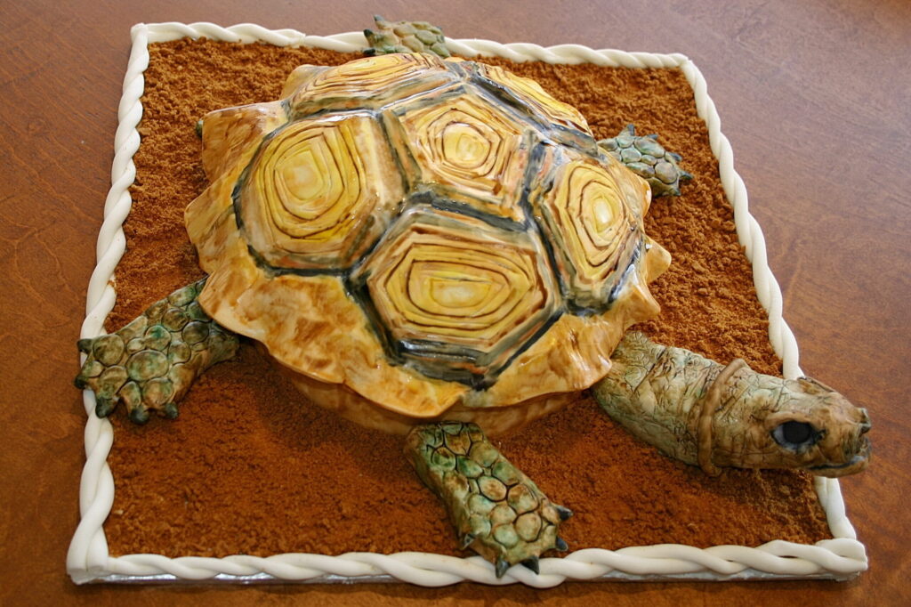 Turtle Poke Cake - THIS IS NOT DIET FOOD